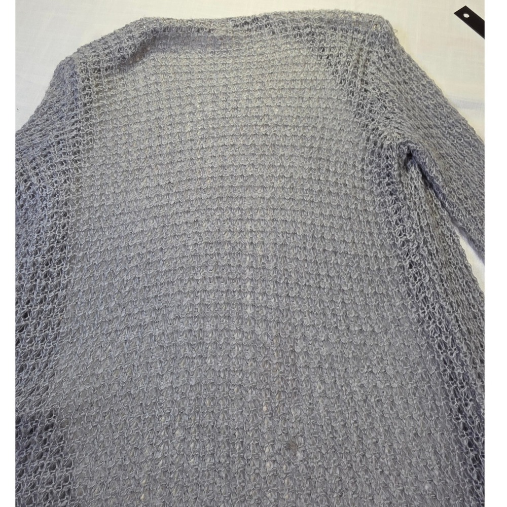 Mossimo Supply Co Gray Open Front Textured Knit Cardigan Sweater Womens Medium - Picture 11 of 12